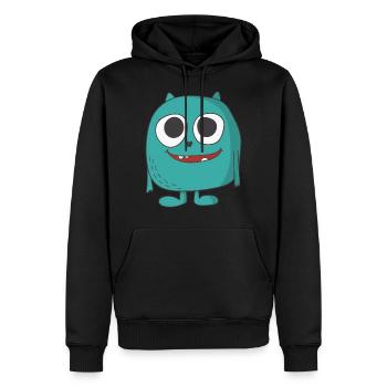 süßes Monster - Männer Premium Bio Hoodie - Schwarz - Vorne - Nico (187cm)
