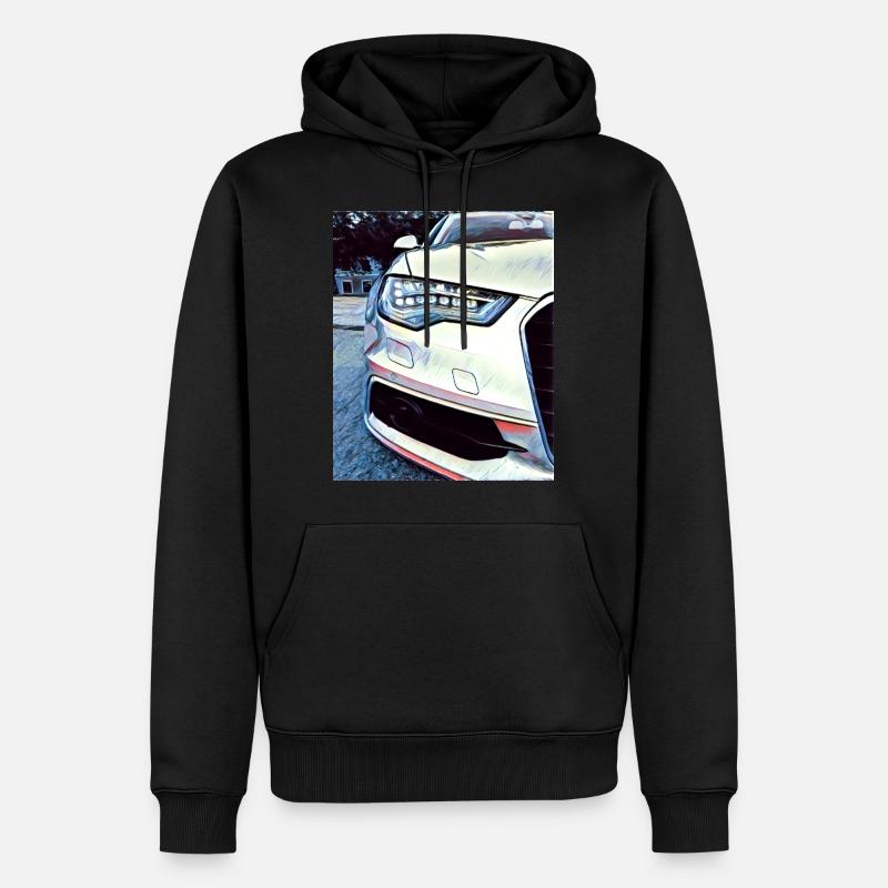 A6 Power - Männer Premium Bio Hoodie - Schwarz