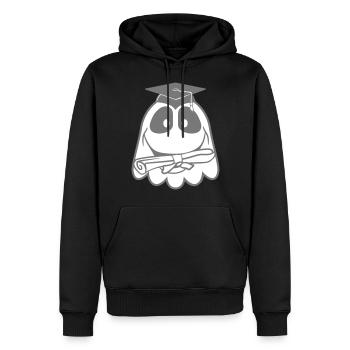 école de remise des diplômes collège réussie zeugni - Sweat à capuche Premium bio Homme - noir - Devant - Nico (187cm)