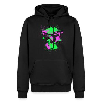 I Love Acrobatics - Männer Premium Bio Hoodie - Schwarz - Vorne - Nico (187cm)