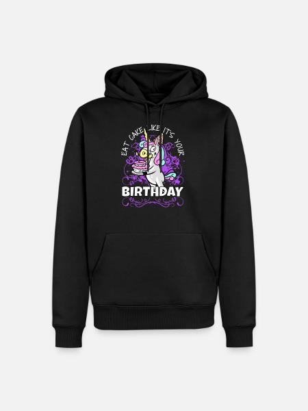 anniversaire - Sweat à capuche Premium bio Homme - noir