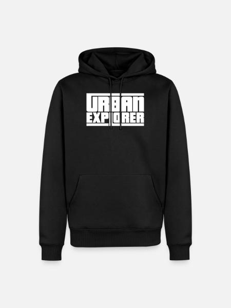 Urban Explorer - Men’s Premium Organic Hoodie - black