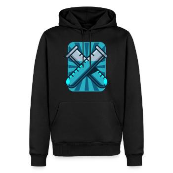 Test tubes, gift chemistry laboratory laboratory - Men’s Premium Organic Hoodie - black - Front - Nico (187cm)
