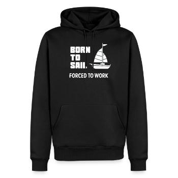 Sailing Captain - Men’s Premium Organic Hoodie - black - Front - Nico (187cm)
