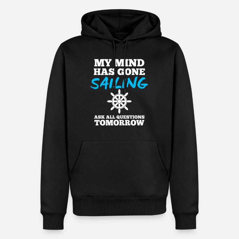 Segeln Captain - Männer Premium Bio Hoodie - Schwarz