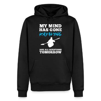 Paddle kayaking - Men’s Premium Organic Hoodie - black - Front - Nico (187cm)