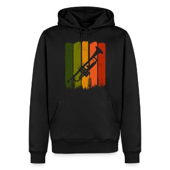 Trompete, geschenk musik blasmusik blaskapelle - Männer Premium Bio Hoodie - Schwarz - Vorne - Nico (187cm)