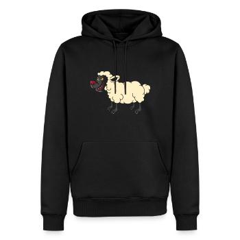 Wolf im Schafspelz, tierisch märchen geschenk - Männer Premium Bio Hoodie - Schwarz - Vorne - Nico (187cm)