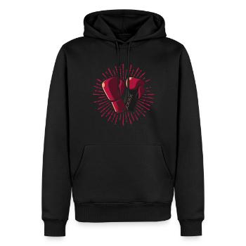 Boxhandschuhe, geschenk boxen boxer handschuhe - Männer Premium Bio Hoodie - Schwarz - Vorne - Nico (187cm)