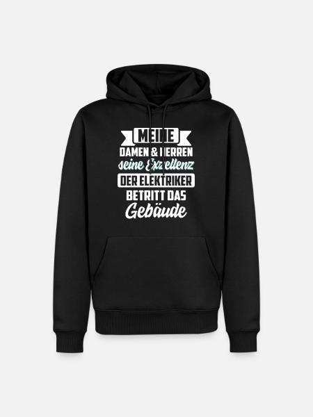 electrician - Men’s Premium Organic Hoodie - black