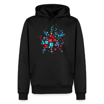 graphic - Men’s Premium Organic Hoodie - black - Front - Nico (187cm)