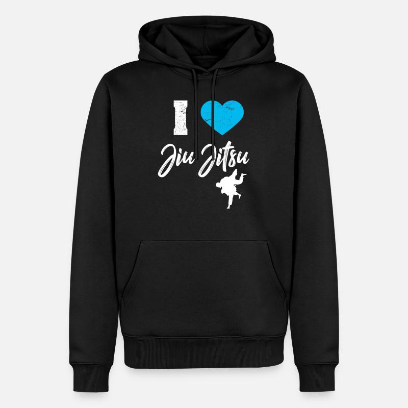 Jiu Jitsu - Männer Premium Bio Hoodie - Schwarz