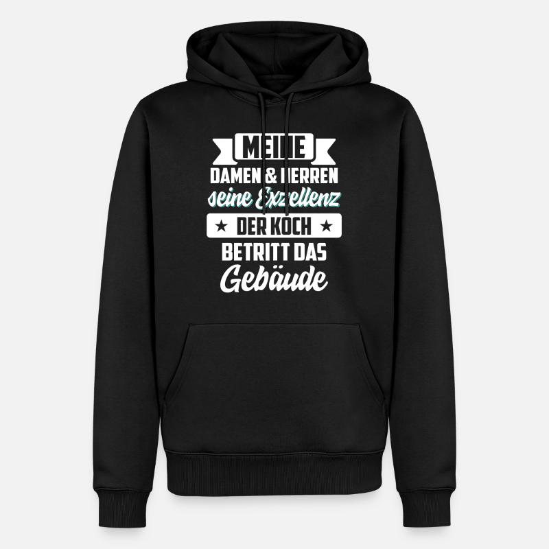 Koch kochen - Männer Premium Bio Hoodie - Schwarz