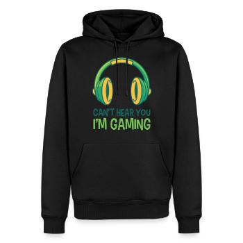 Gaming Headset, geschenk gaming videospiel nerd - Männer Premium Bio Hoodie - Schwarz - Vorne - Nico (187cm)