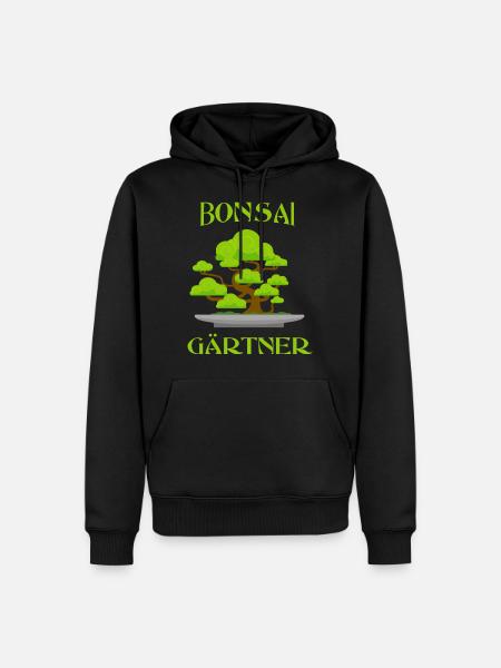 Bonsai - Men’s Premium Organic Hoodie - black