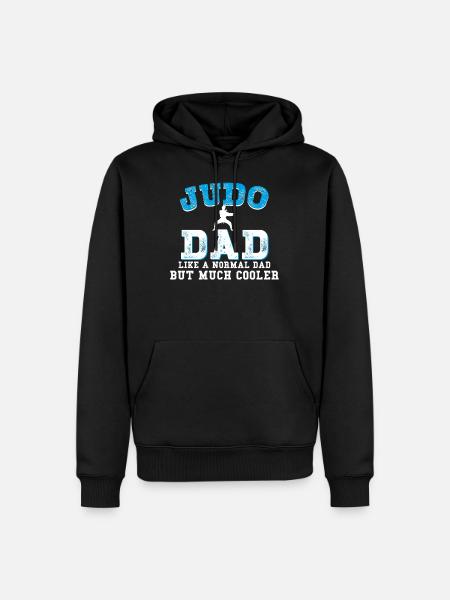 Judo Dad father dad - Men’s Premium Organic Hoodie - black
