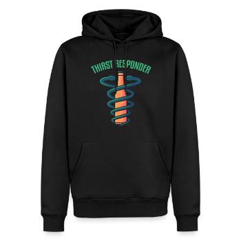 Durst Rettungsdienst, alkohol trinken getränk - Männer Premium Bio Hoodie - Schwarz - Vorne - Nico (187cm)