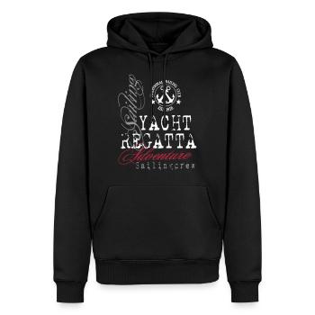 Maritime - Yacht Regatta - Männer Premium Bio Hoodie - Schwarz - Vorne - Nico (187cm)