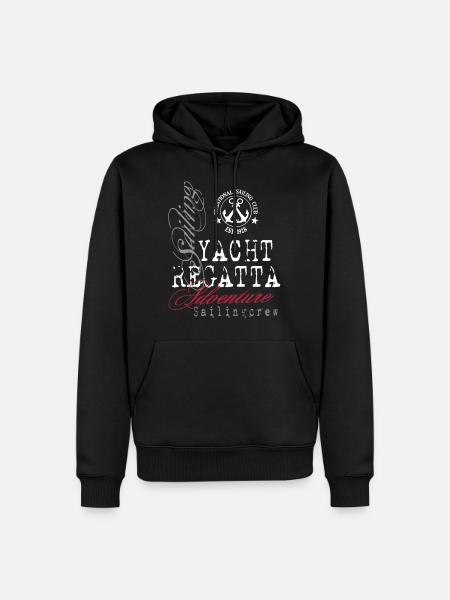 Maritime - Yacht Regatta - Männer Premium Bio Hoodie - Schwarz