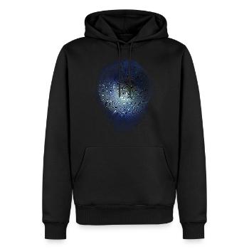Galaxy Ball - Men’s Premium Organic Hoodie - black - Front - Nico (187cm)