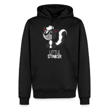 Kleiner Stinker, geschenk stinktier little stinker - Männer Premium Bio Hoodie - Schwarz - Vorne - Nico (187cm)