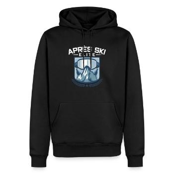 Après-ski Elite Ski Vacances en équipe Sports Ski - Sweat à capuche Premium bio Homme - noir - Devant - Nico (187cm)