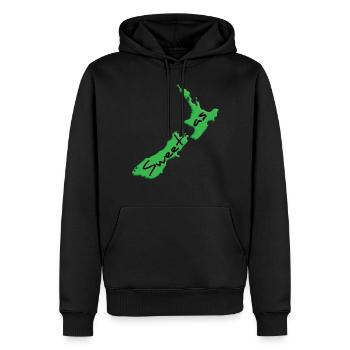 Sweet as Nouvelle-Zélande New Zealand Work and Travel - Sweat à capuche Premium bio Homme - noir - Devant - Nico (187cm)
