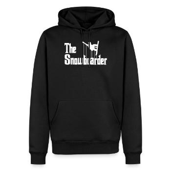 Snowboarder snowboard snowboard - Sweat à capuche Premium bio Homme - noir - Devant - Nico (187cm)
