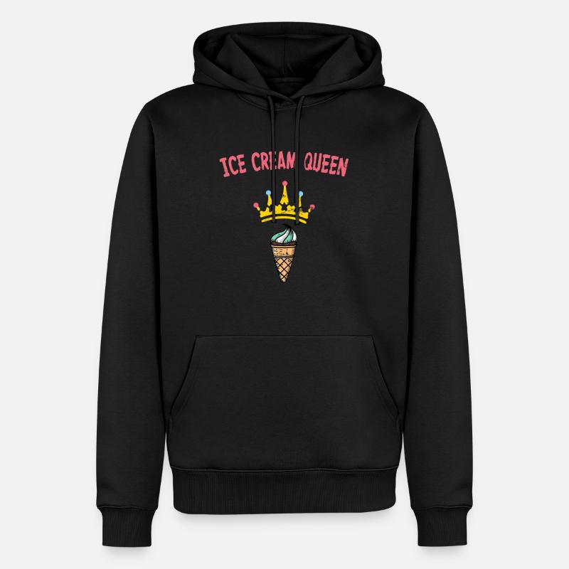 Eis Eiscreme Eiskrem Süß Ice Cream Sommer Sonne - Männer Premium Bio Hoodie - Schwarz