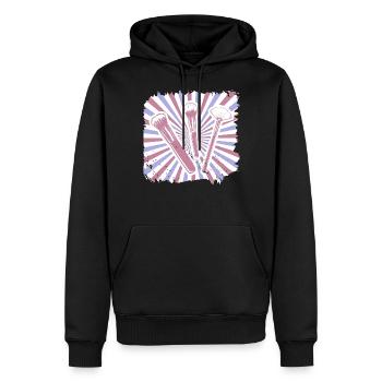 Makeup Kosmetik Schminke Lippenstift Kosmetikerin - Männer Premium Bio Hoodie - Schwarz - Vorne - Nico (187cm)