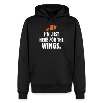 Chicken Wings Hühnchen Hähnchen Huhn Frittiert - Männer Premium Bio Hoodie - Schwarz - Vorne - Nico (187cm)