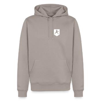 Kenpo Kai Karaté combat cadeau de combat d'arts martiaux - Sweat à capuche Premium bio Homme - taupe - Devant - Nico (187cm)