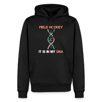 Feldhockey Field Hockey Hallenhockey Hockeysport - Männer Premium Bio Hoodie - Schwarz - Vorne - Nico (187cm)