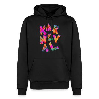 Karneval - Fasching - Männer Premium Bio Hoodie - Schwarz - Vorne - Nico (187cm)
