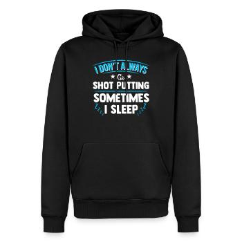 Kugelstoßen Kugelstoßer Kugelstoß Shot Putting Put - Männer Premium Bio Hoodie - Schwarz - Vorne - Nico (187cm)