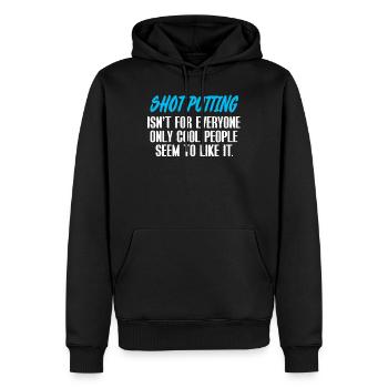 Kugelstoßen Kugelstoßer Kugelstoß Shot Putting Put - Männer Premium Bio Hoodie - Schwarz - Vorne - Nico (187cm)