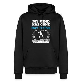 Kugelstoßen Kugelstoßer Kugelstoß Shot Putting Put - Männer Premium Bio Hoodie - Schwarz - Vorne - Nico (187cm)