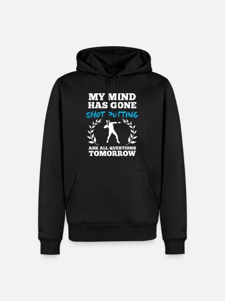 Shot Put Shot Put Put - Men’s Premium Organic Hoodie - black