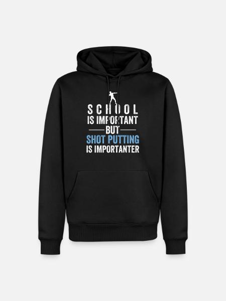 Kugelstoßen Kugelstoßer Kugelstoß Leichtathletik - Männer Premium Bio Hoodie - Schwarz