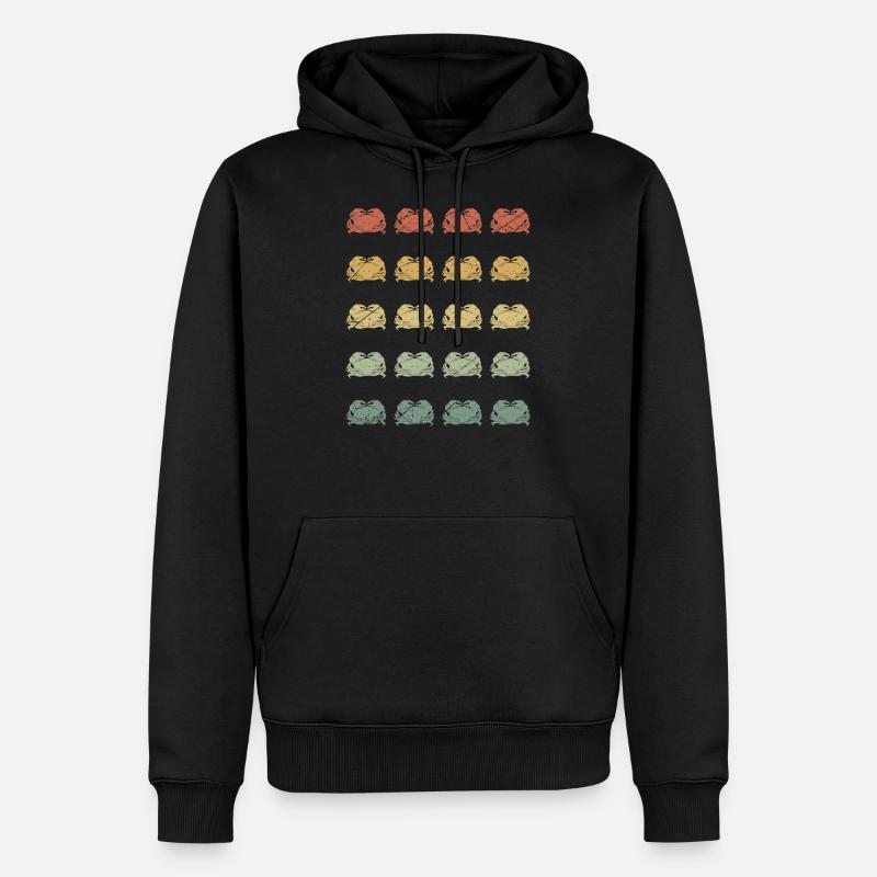 Krabbe - Männer Premium Bio Hoodie - Schwarz