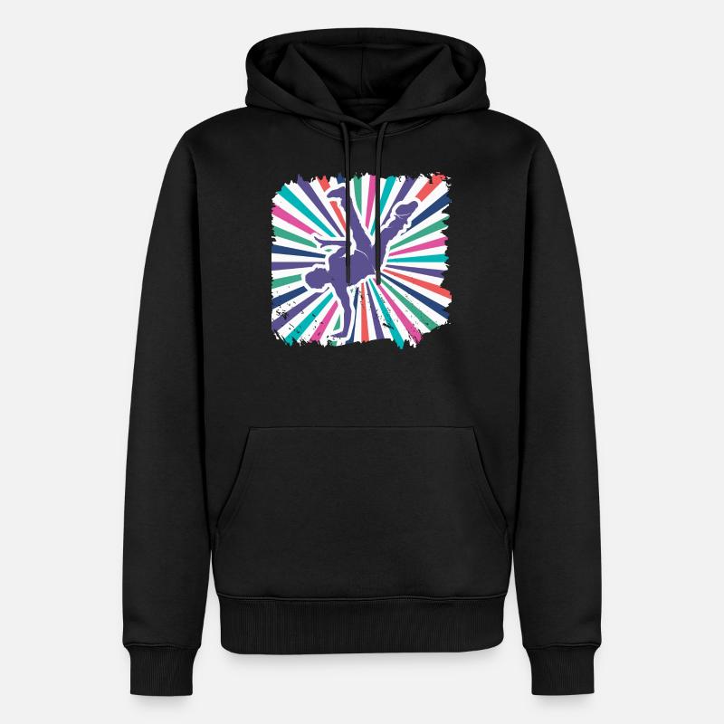 Breakdance - Männer Premium Bio Hoodie - Schwarz