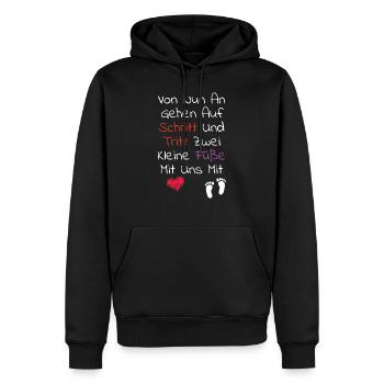 Baby Sprüche - Geburt Kinderwunsch Kinder Sprüche - Männer Premium Bio Hoodie - Schwarz - Vorne - Nico (187cm)