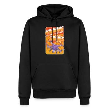 DRONES - Men’s Premium Organic Hoodie - black - Front - Nico (187cm)