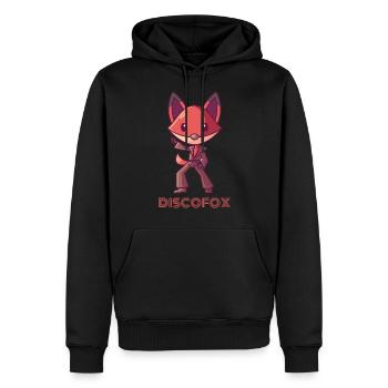 Discofox, fuchs tanzen tänzer disco - Männer Premium Bio Hoodie - Schwarz - Vorne - Nico (187cm)