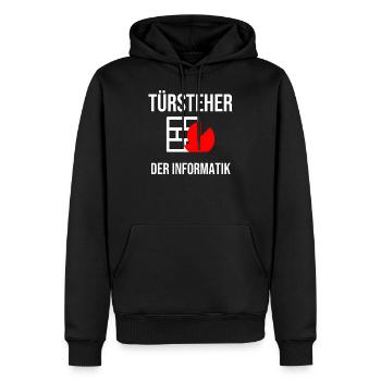 Firewall Informatik Netzwerk lustiges Motiv - Männer Premium Bio Hoodie - Schwarz - Vorne - Nico (187cm)