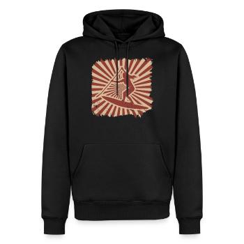 Stand up paddling - Männer Premium Bio Hoodie - Schwarz - Vorne - Nico (187cm)