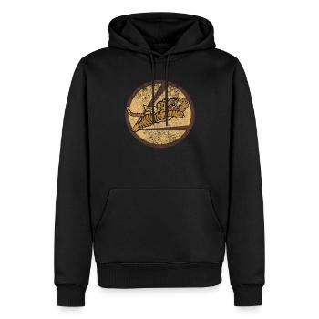 Jahrgang WW2 AVG Flying Tigers Squadron Patch - Männer Premium Bio Hoodie - Schwarz - Vorne - Nico (187cm)