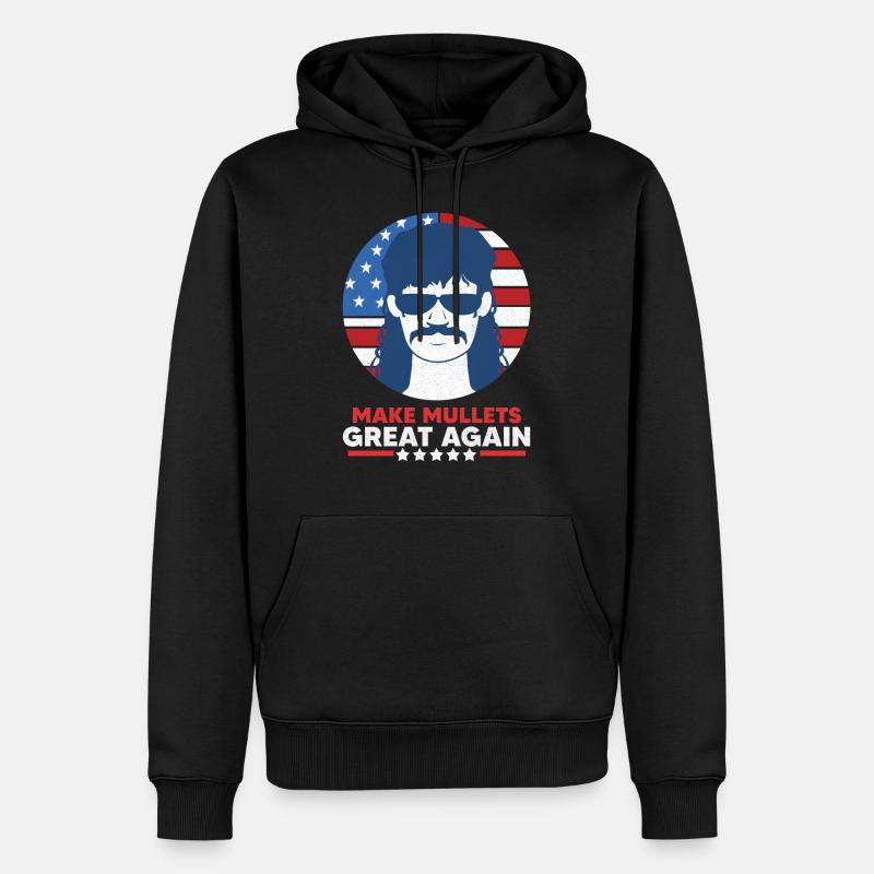 Énonciations de mulet - Sweat à capuche Premium bio Homme - noir