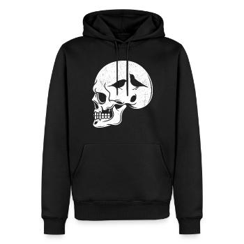 Oiseaux dans la tête, cadeau d'oiseau amoureux des oiseaux - Sweat à capuche Premium bio Homme - noir - Devant - Nico (187cm)