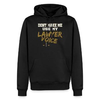 Anwalt Rechtsanwalt Jura Richter Recht Geschenk 22 - Männer Premium Bio Hoodie - Schwarz - Vorne - Nico (187cm)